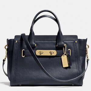 Coach Swagger Satchel – Black Pebbled Leather | Great Condition | Free Shipping